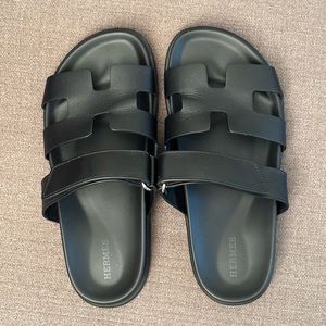 Hermès Chypre Sandals Sz 37